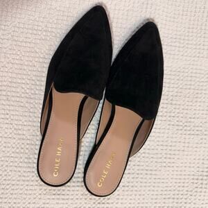 Cole Haan Piper Suede Pointed Toe Mule Slip On 7.5